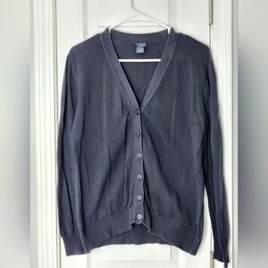 Basic Editions Navy Cardigan, Size M